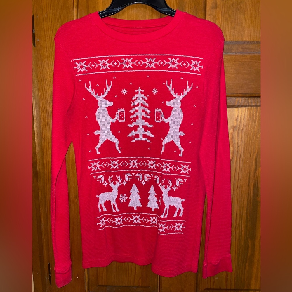 Thermal Christmas shirt. Size S/M